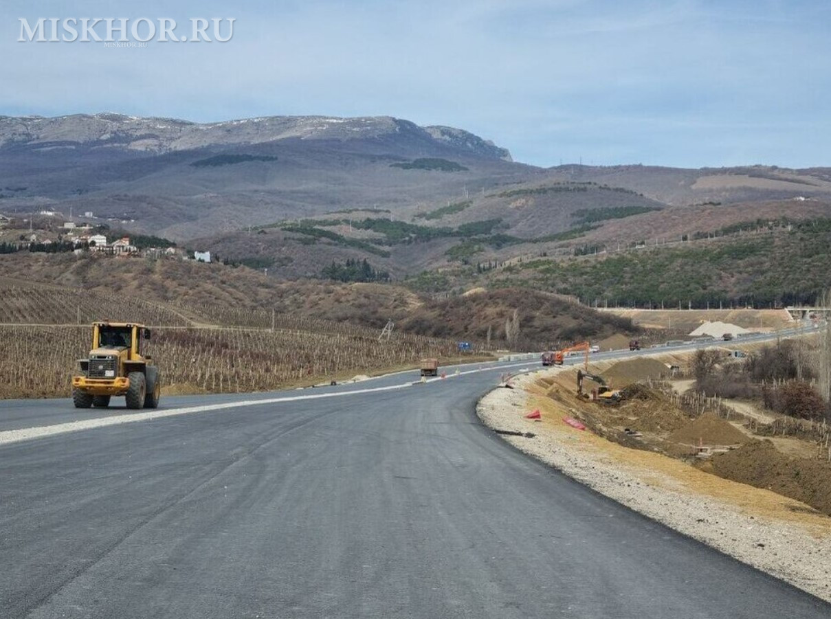 Объездной дороги вокруг алушты выполнено на 80