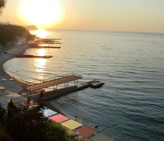 Мисхорские рассветы, море, пляж, сентябрь 2014