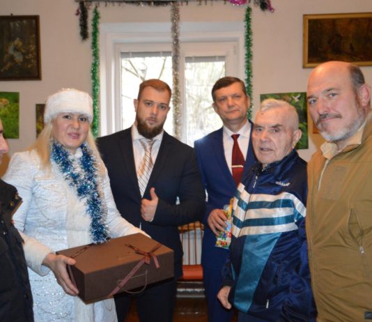 Гаспра, поздравление с Новым Годом ветеранов Великой Отечественной войны