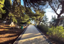 Мисхорский парк, февраль 2026, фотообзор, реконструкция 2025/26: парк и набережная Мисхора, мисхорские пляжи и Русалка..